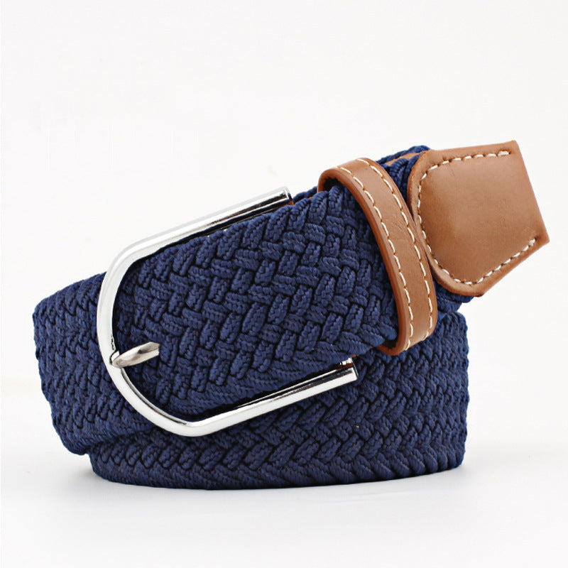 Canvas stretch woven belt