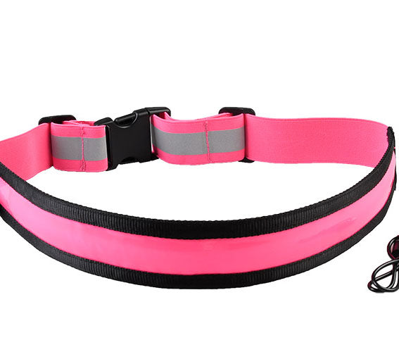 Luminous and breathable waist protection exercise belt