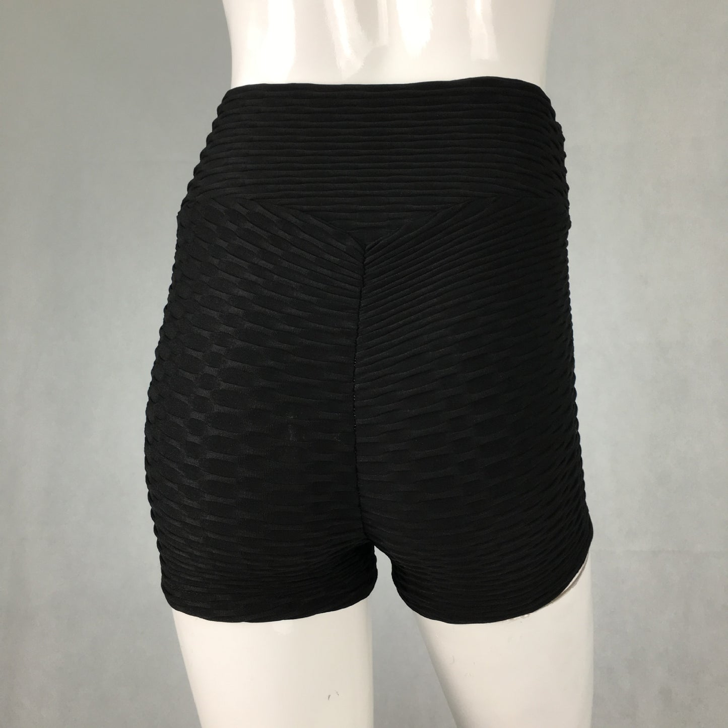 Jacquard sports solid color stretch running shorts