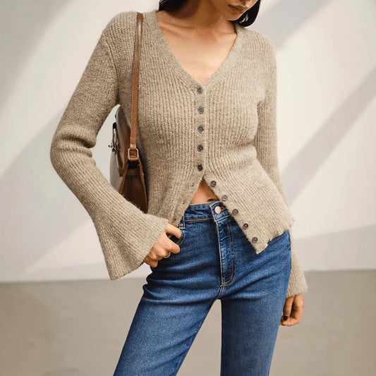 Slim-fit, Elegant, Classy, Casual, Versatile Long-sleeve Sweater
