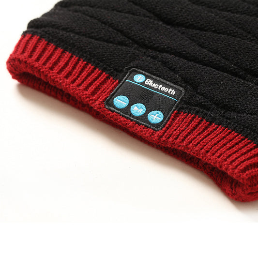 Wireless bluetooth headset cap knitting