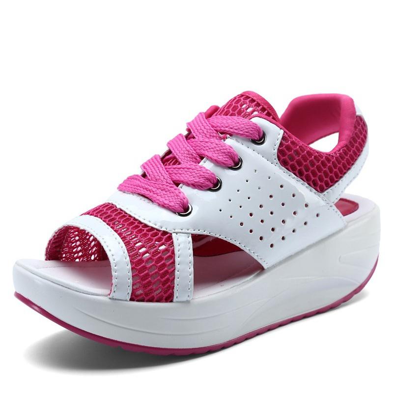 Platform wedge sandals