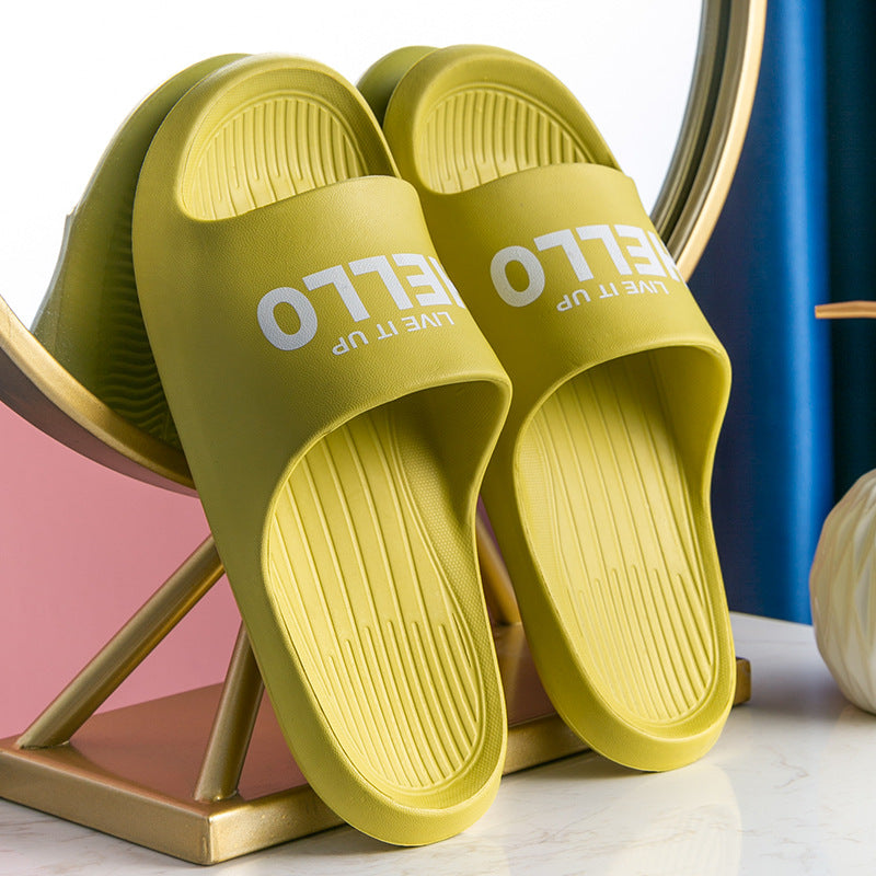 Home Slippers Couple Indoor Non Slip Soft Bottom Sandals And Slippers