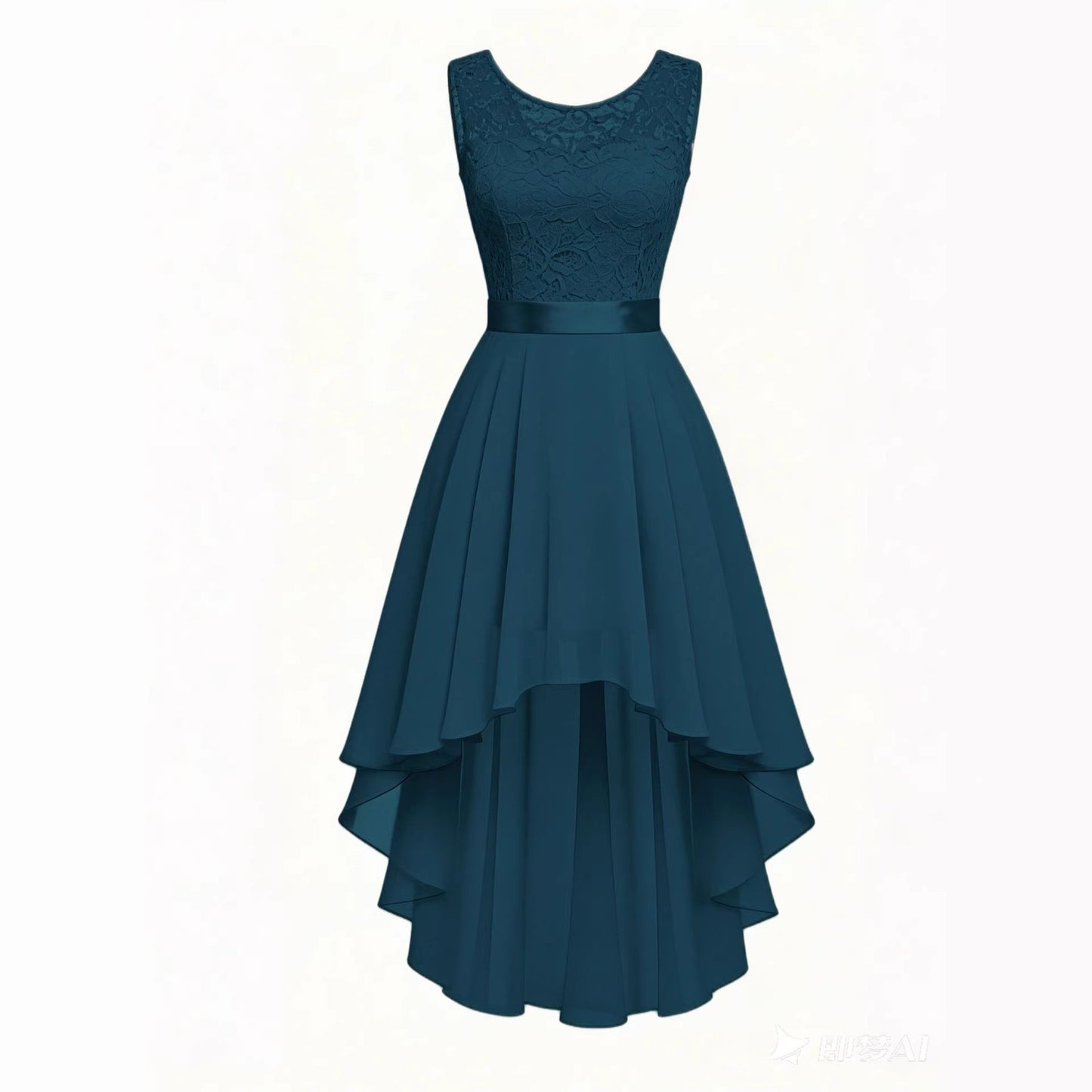 New Front-short Back-long Slim-fit Sleeveless Dress