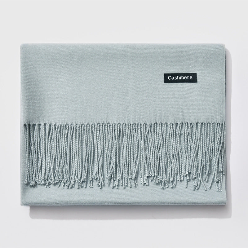 Cashmere scarf solid color