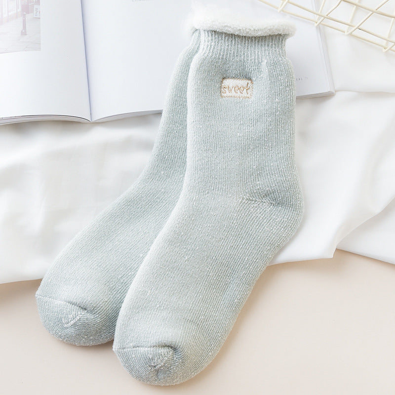 Thickened Warm Brushed Women's Tube Socks