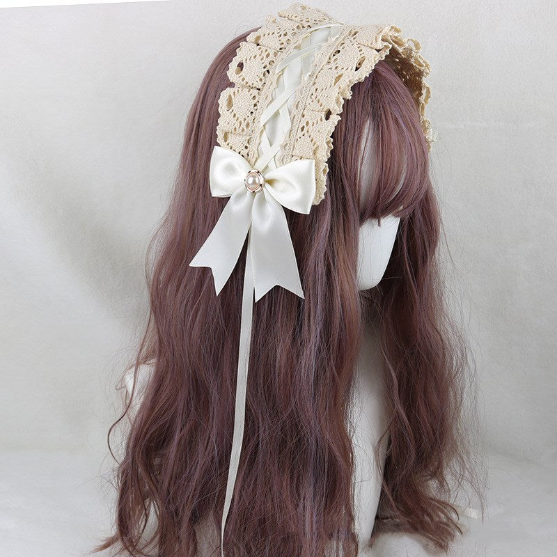 Japanese soft girl Lolita lace headdress