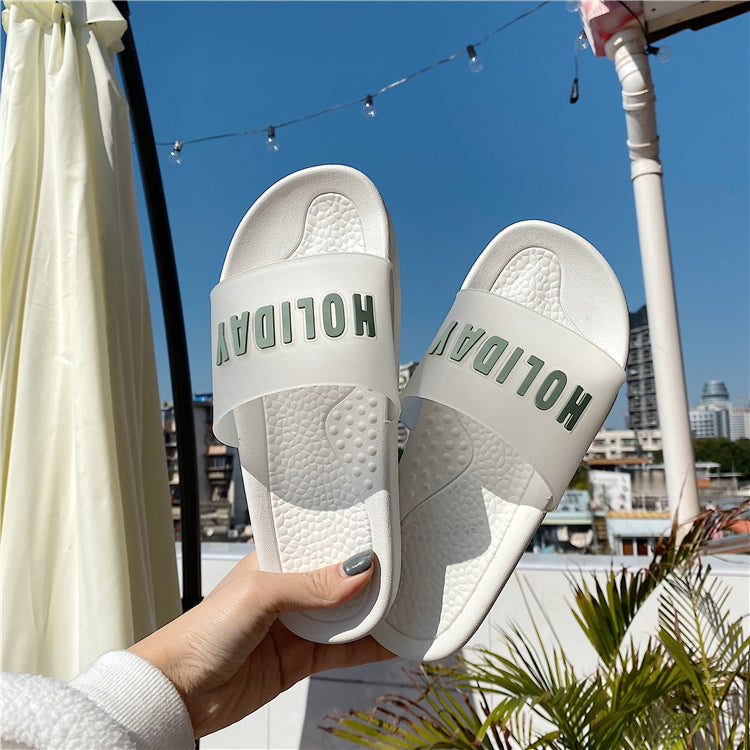 Simple female slippers