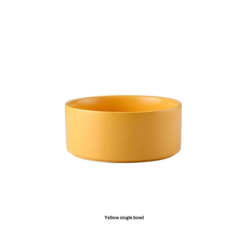 Pet Dog Food Bowl Dog Food Dish Cat Ceramic