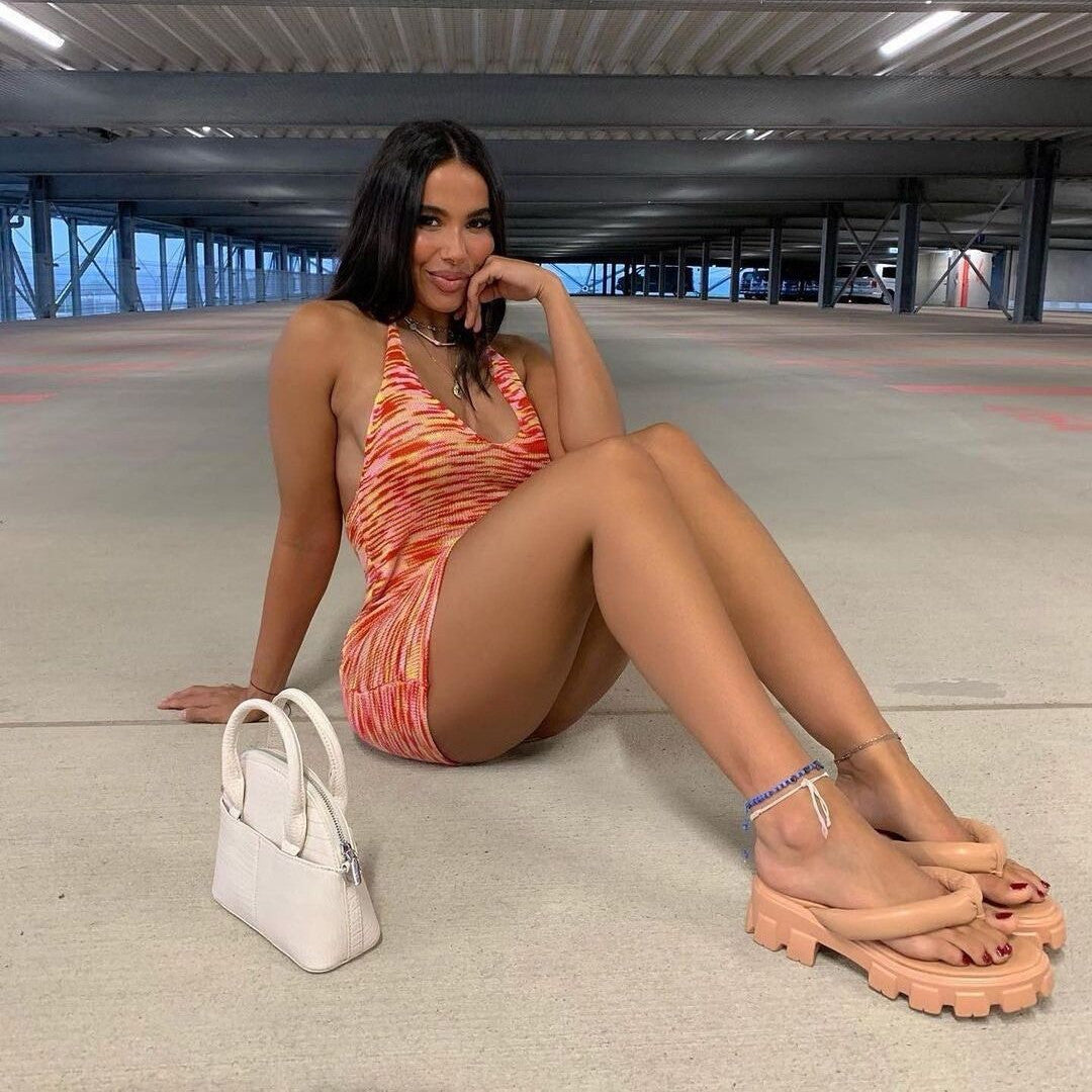 Women's Platform Heightened Roman Shoes Flip Flops