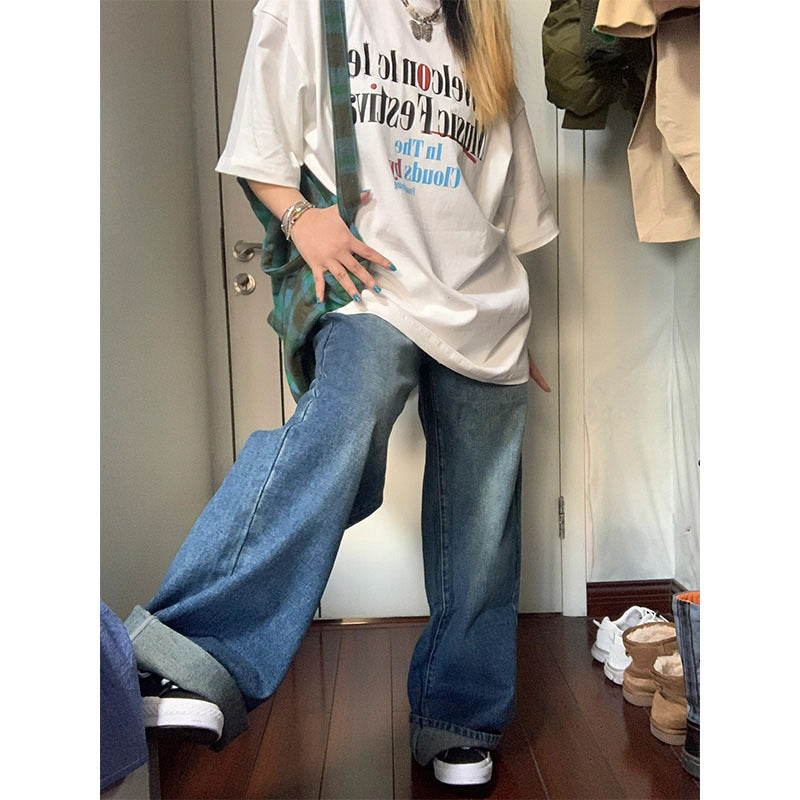 Niche Loose Versatile Half-length Sleeve Top