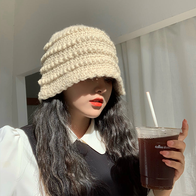 Handmade Woolen Knitted Bucket Hat