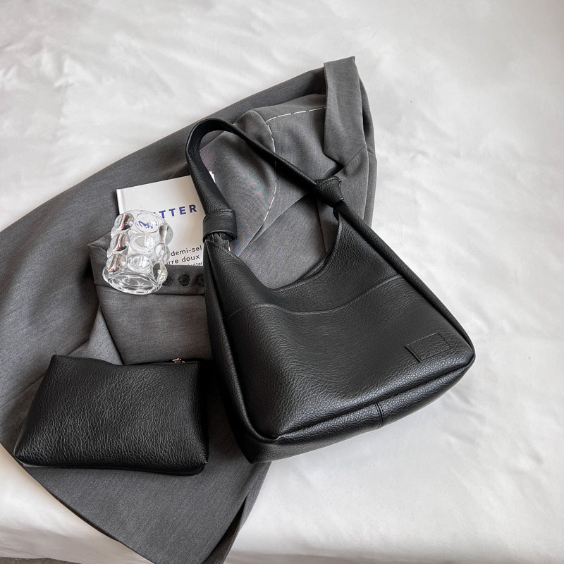 Single Retro Large Capacity Commuter Textured Mother And Child Bag