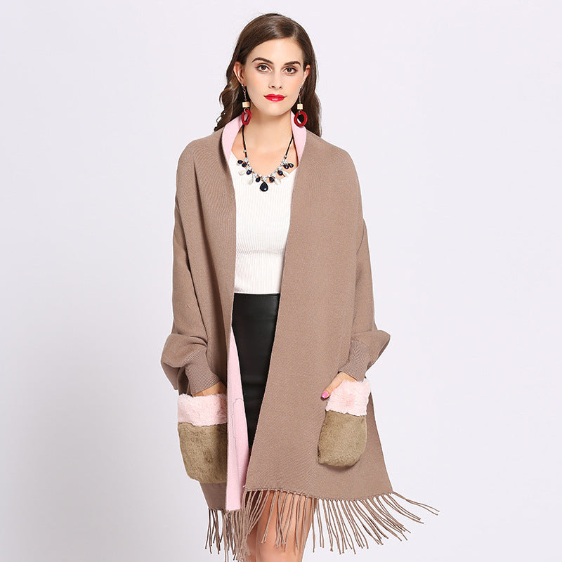 Women's knitted Cape