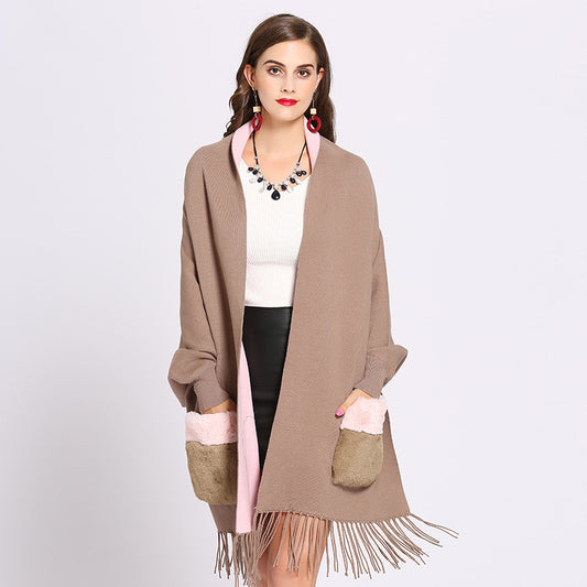 Women's knitted Cape