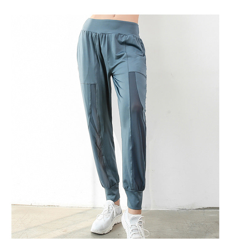 Net gauze track pants
