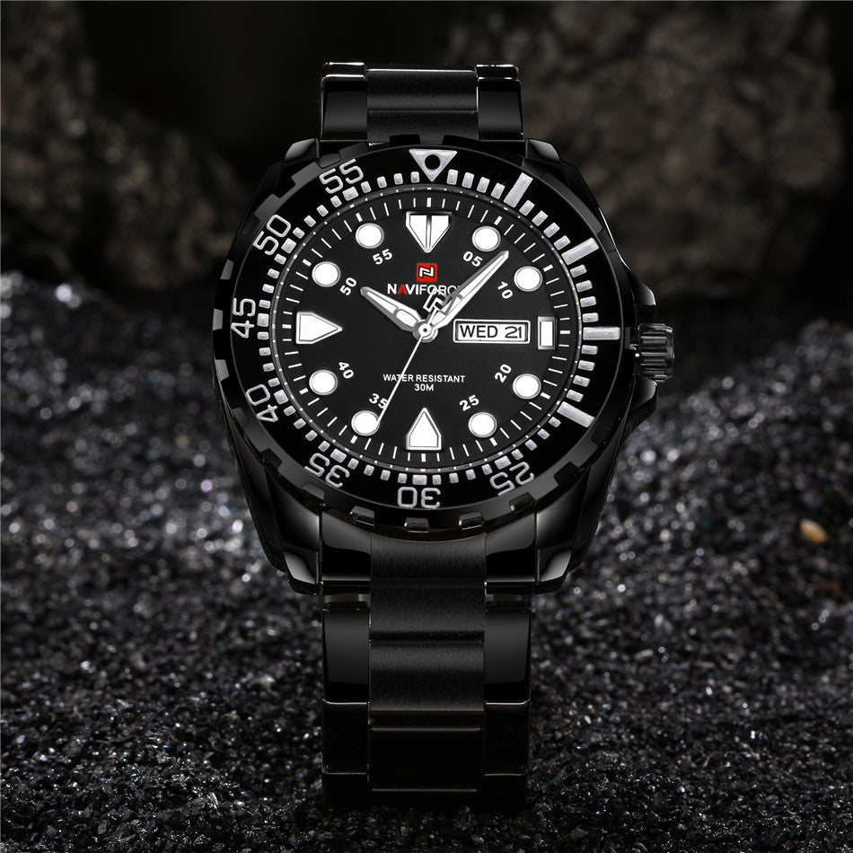 NAVIFORCE collar Xiang 9105 men's sports watch men's watch waterproof LED dual display multi-function quartz watch