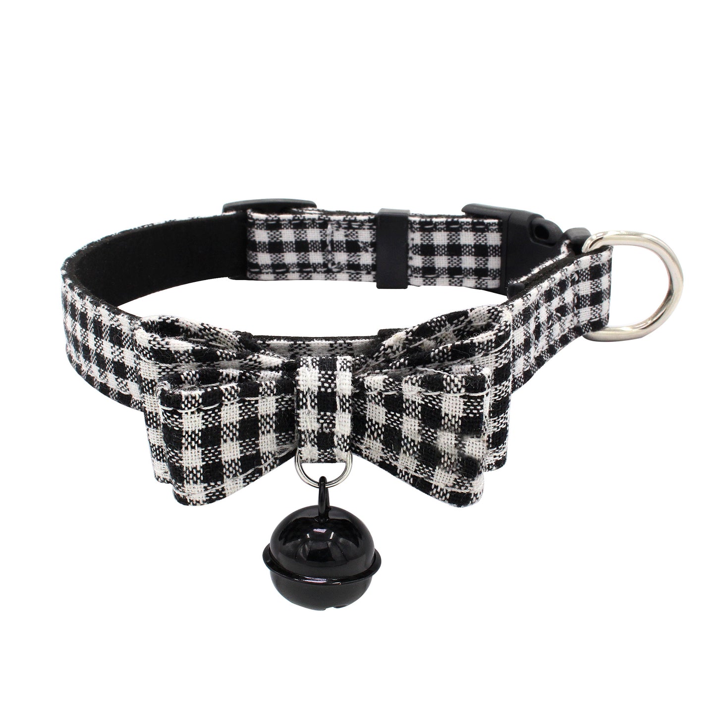 Pet microfiber backing comfortable bow collar collar