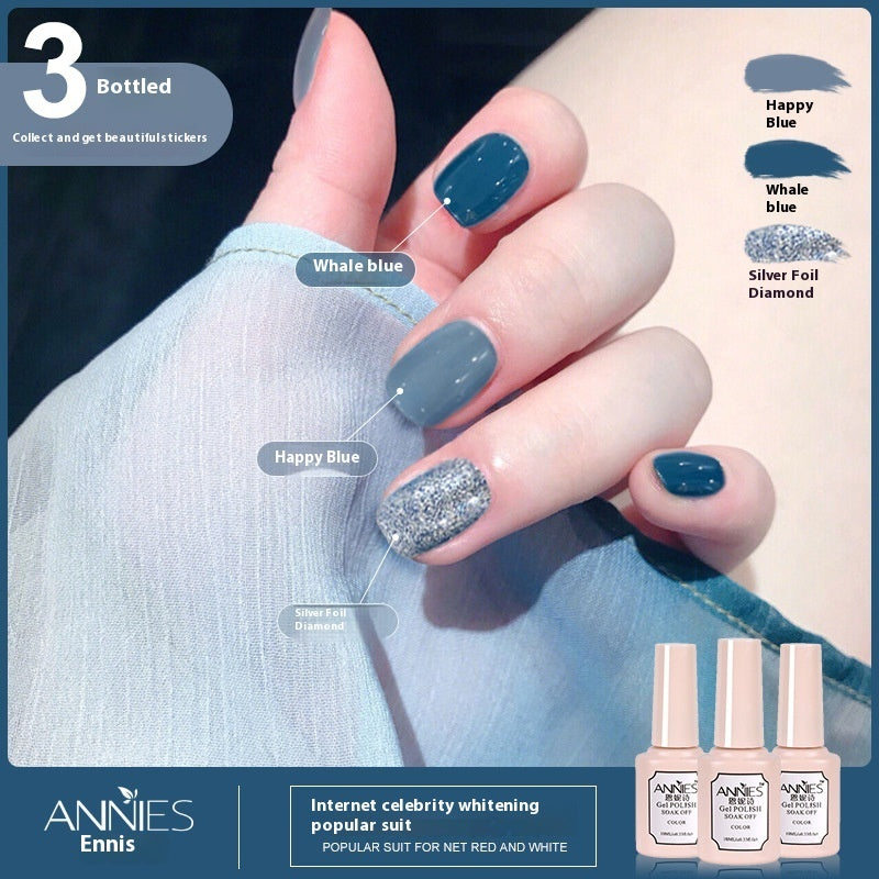 Women's Three-color New Ice Jelly Nude Color Gel Nail Polish Suit