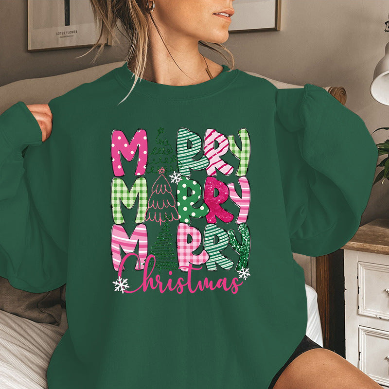 Glædelig jul e-tegneserie sweatshirt festlige søde gaver