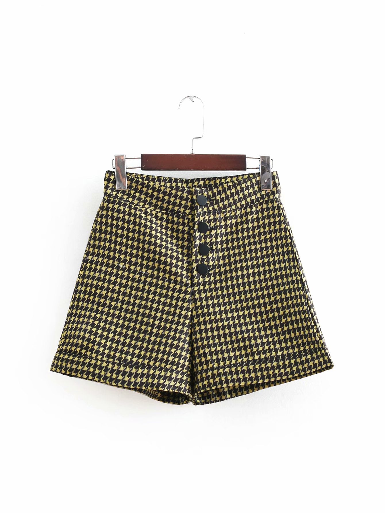 Textured High Waist Shorts Set