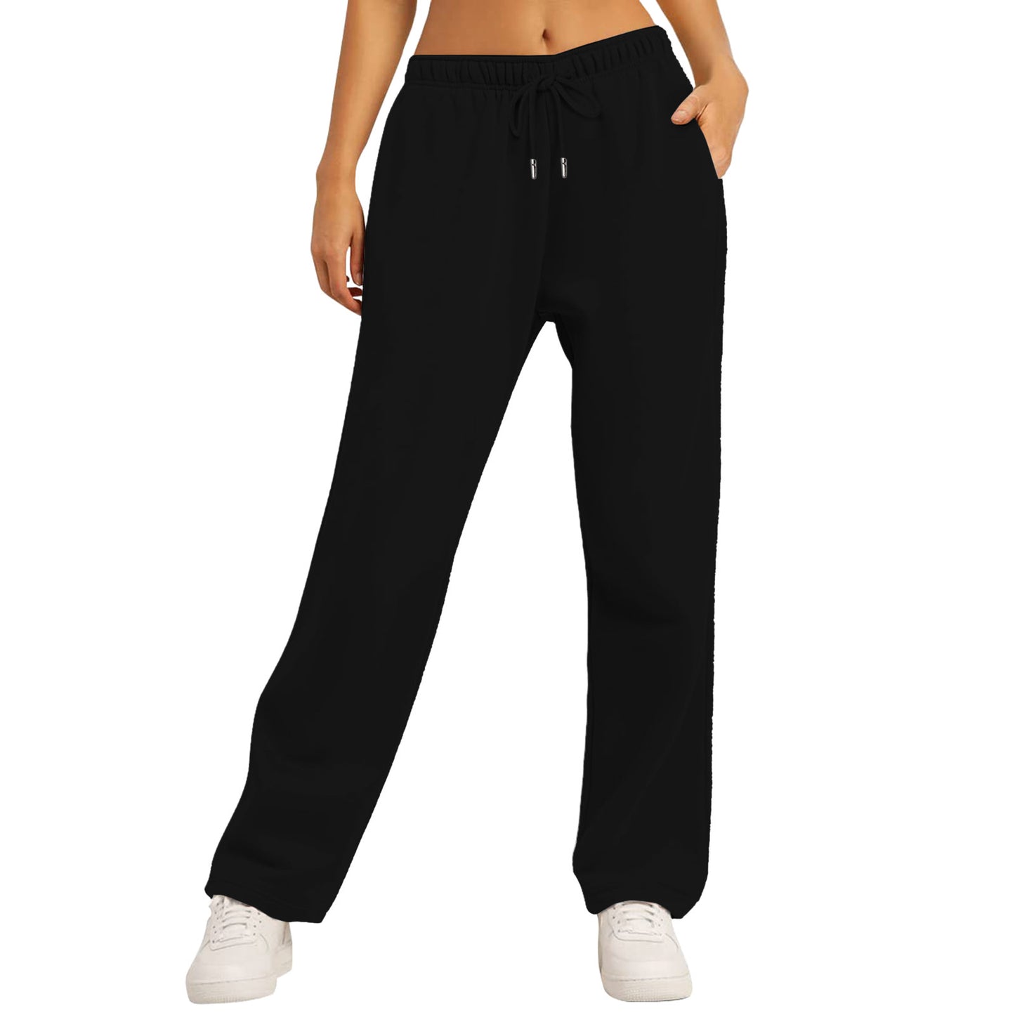 Women's Casual Loose Solid Color Sweatpants
