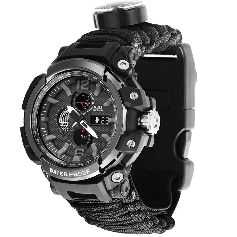 Outdoor Climbing Travel Waterproof Multifunctional LED Watch