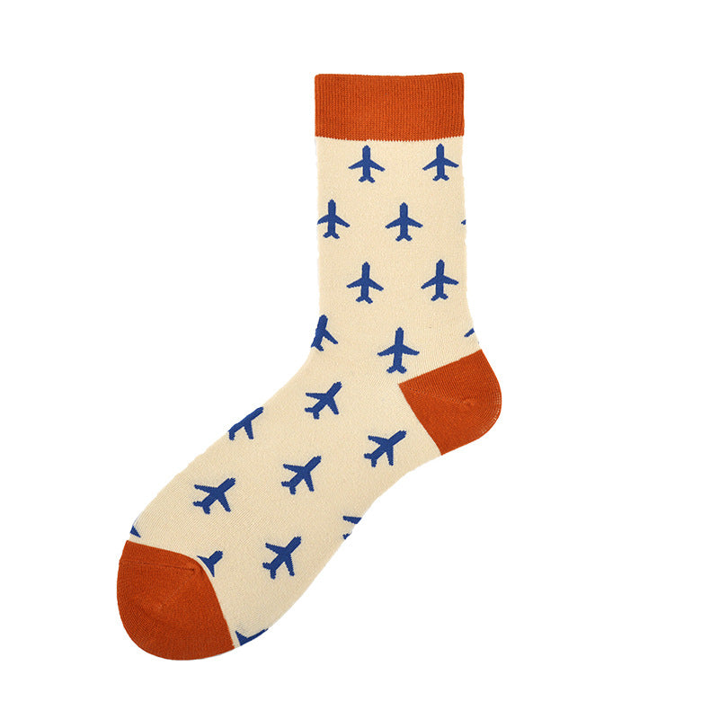 Creative Couple Cotton Mid-high Socks