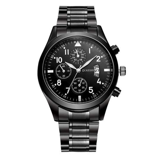 Waterproof Calendar Steel Band Watch