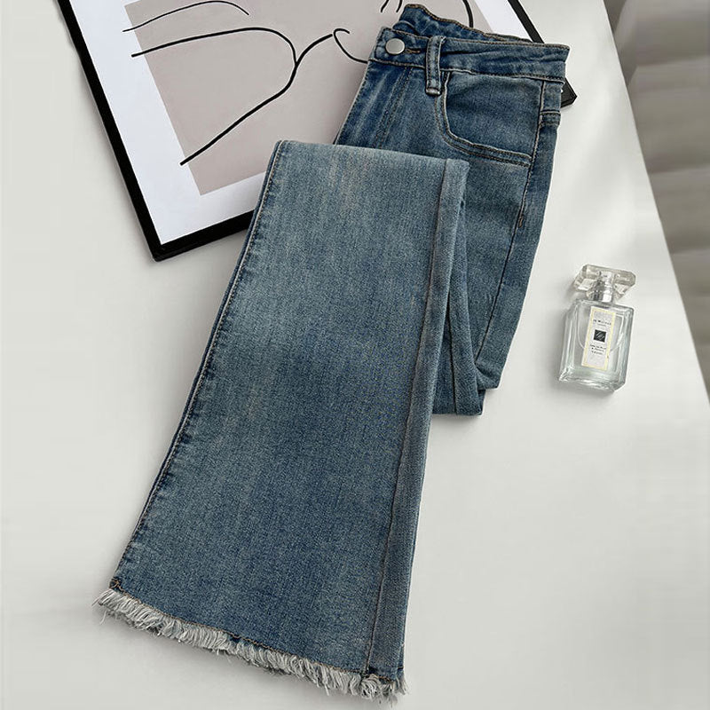 Moderigtige personlige retro slim-fit jeans til kvinder