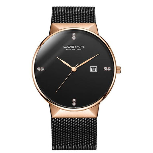 Lei Xuan men's watch ultra-thin waterproof fashion simple casual tide steel belt student quartz watch new