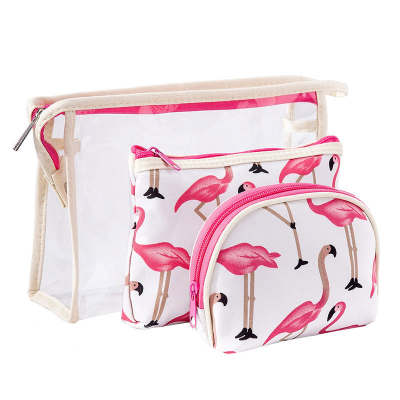 Fashion Flamingo PVC Waterproof Cosmetic Bag