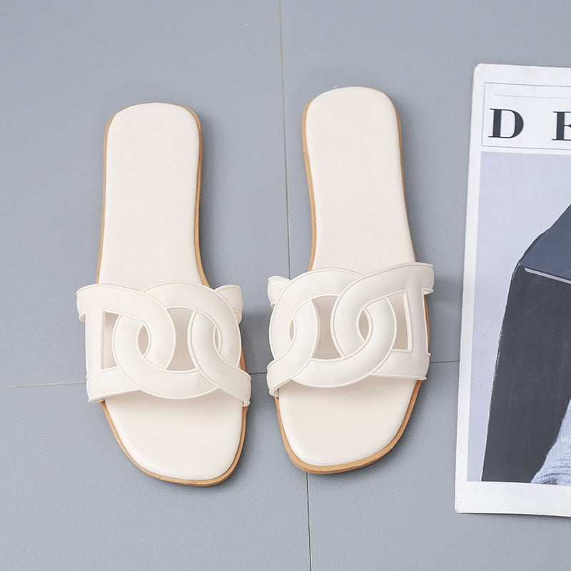 Hollow jelly pig nose sandals and slippers