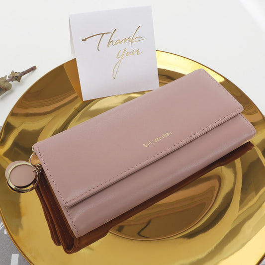 Lady holding wallet