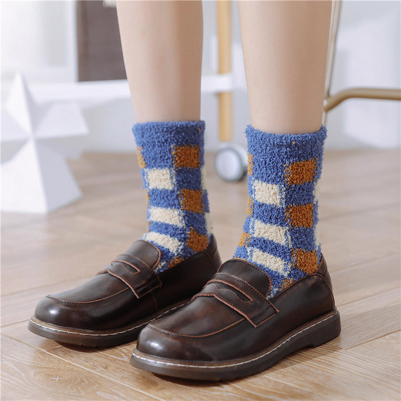 Coral fleece home sleep socks