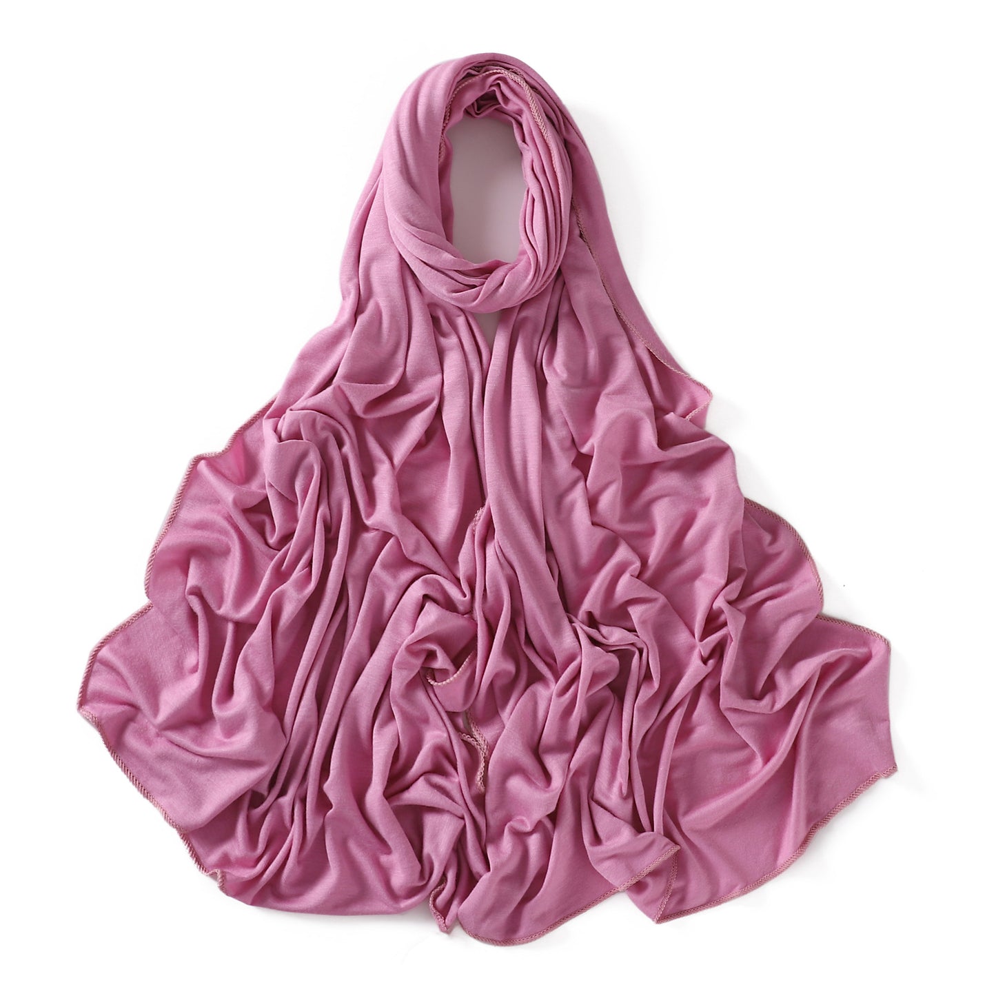 Colors Solid Color Modal Scarf Small Size Monochrome Jersey Veil Mercerized Cotton Scarf