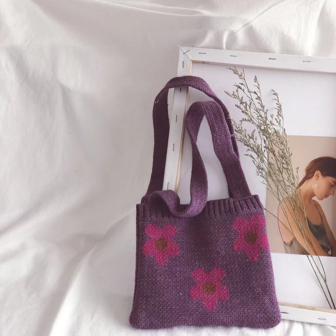 Baby Girl's Wool Knitted Shoulder Bag