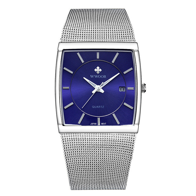 Men's mesh strap watch