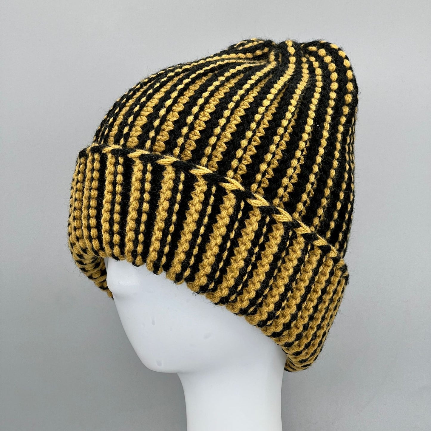 Autumn And Winter Hat Color Blocking Warm Ear Protection Wool Hat