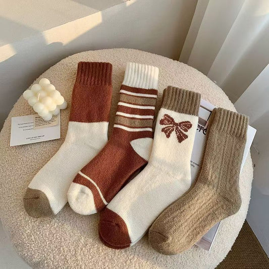 Women's AutumnWinter Warm Terry Socks