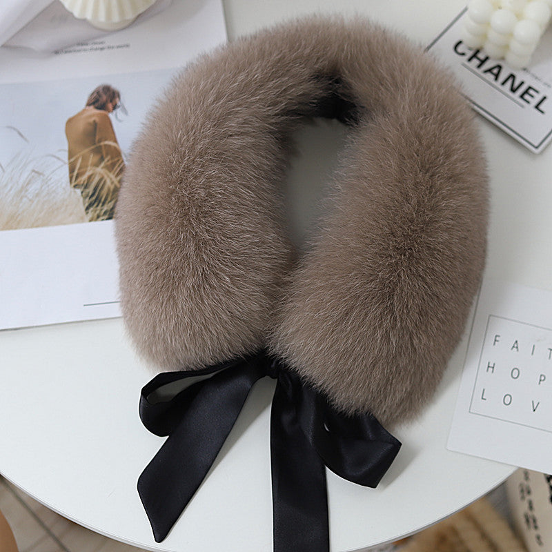 Ladies Winter Detachable Fur Collar