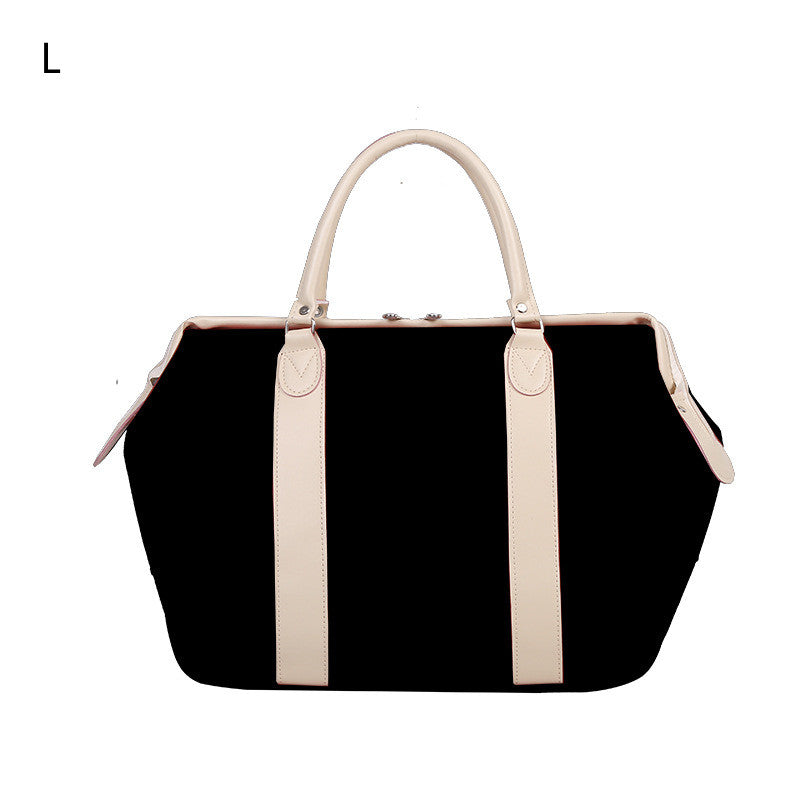 Retro Short Travel Bag Women's Size Light Storage