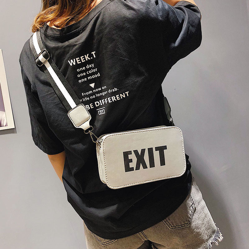 Wild letter small square bag