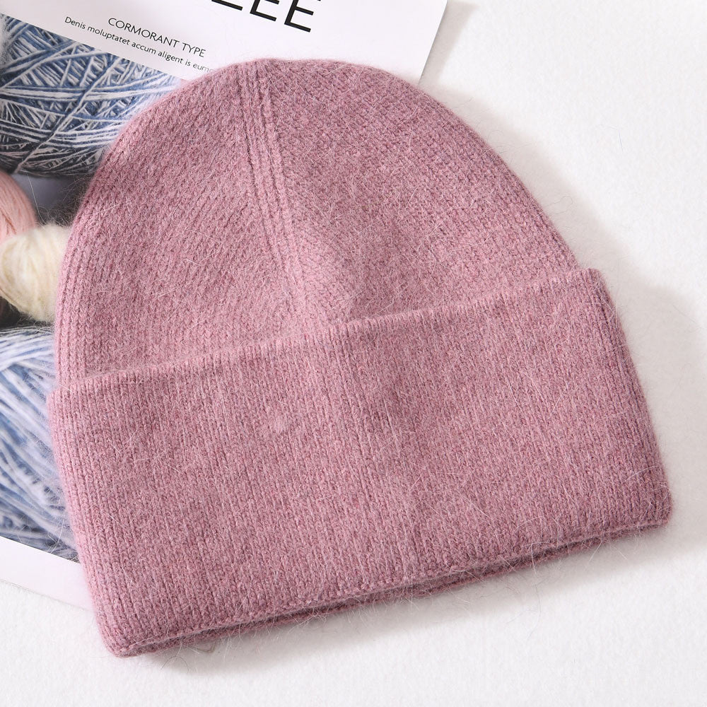 Autumn And Winter New Outdoor Solid Colour Knitted Wool