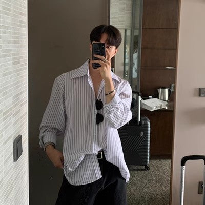 Fashionable Personalized Striped Shirt For British Men