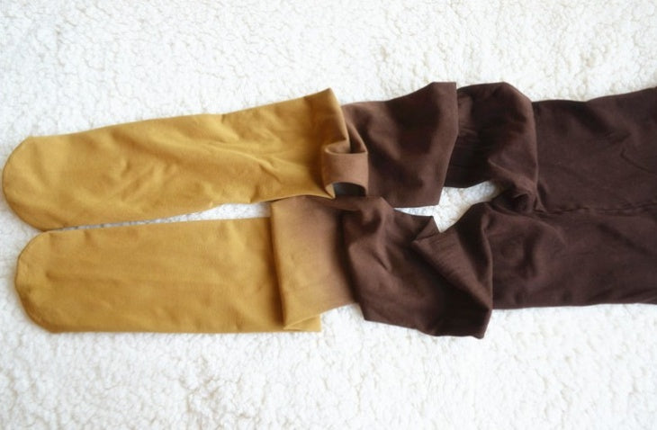 Velvet 120D leggings anti-hook stockings Gradient color pantyhose socks