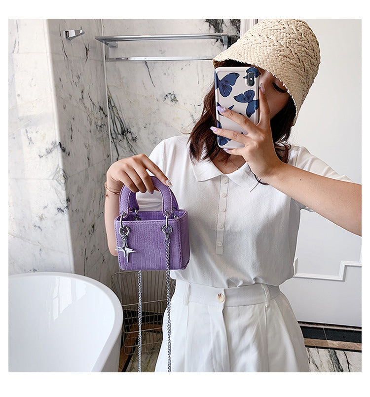 Fashion all-match portable chain shoulder messenger bag