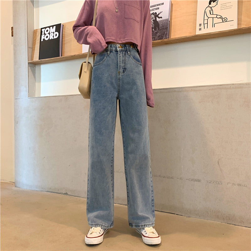 Women's Plus Size High-rise Wide-leg Jeans