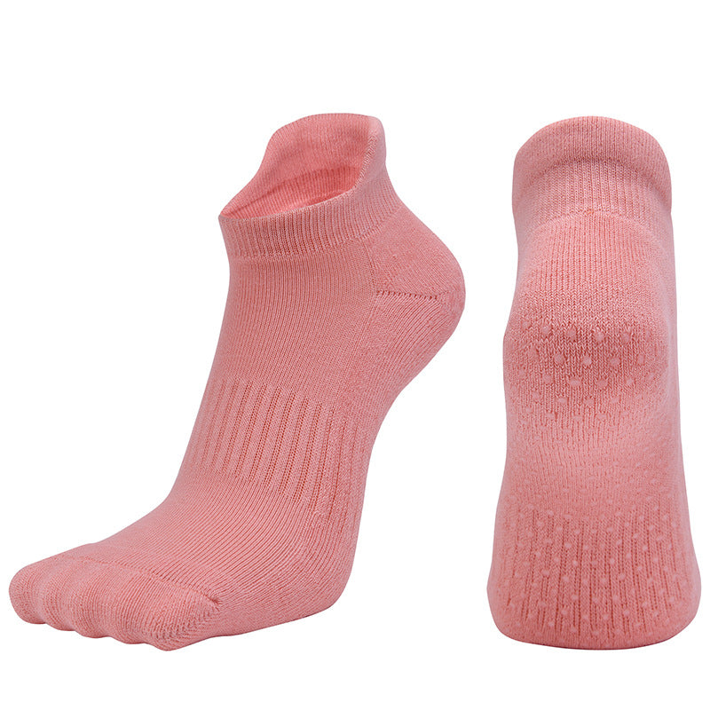 Women's combed cotton all-inclusive round head yoga socks