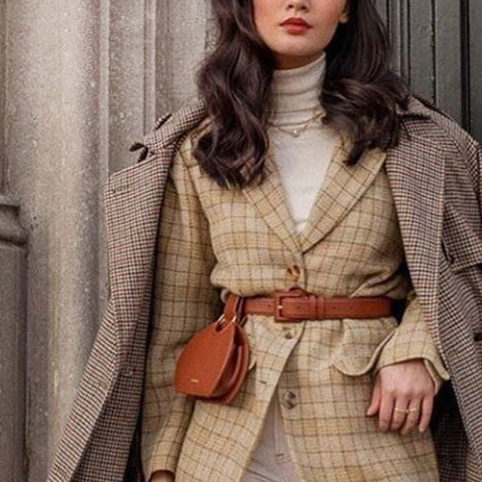 Simple half - circle waist ring saddle bag
